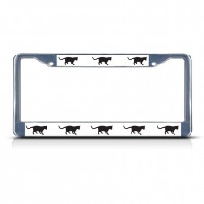 CAT CATS ANIMAL Metal License Plate Frame Tag Border Two Holes   322190864025